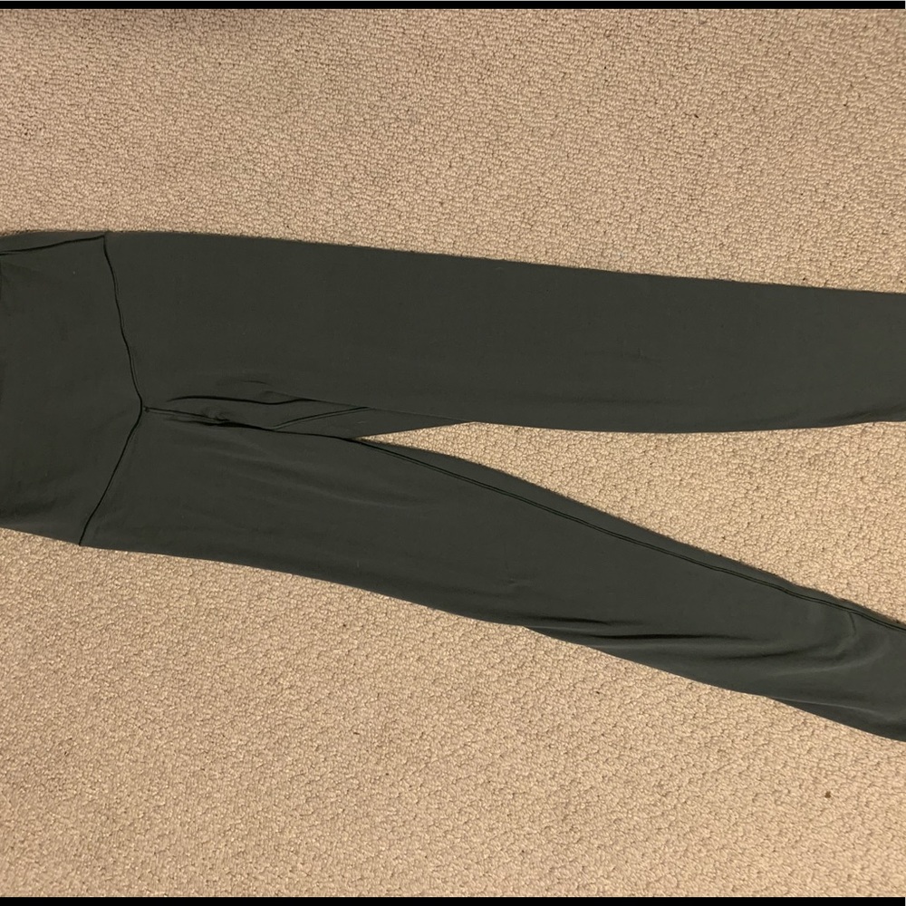 Green High Waisted Aerie Leggings